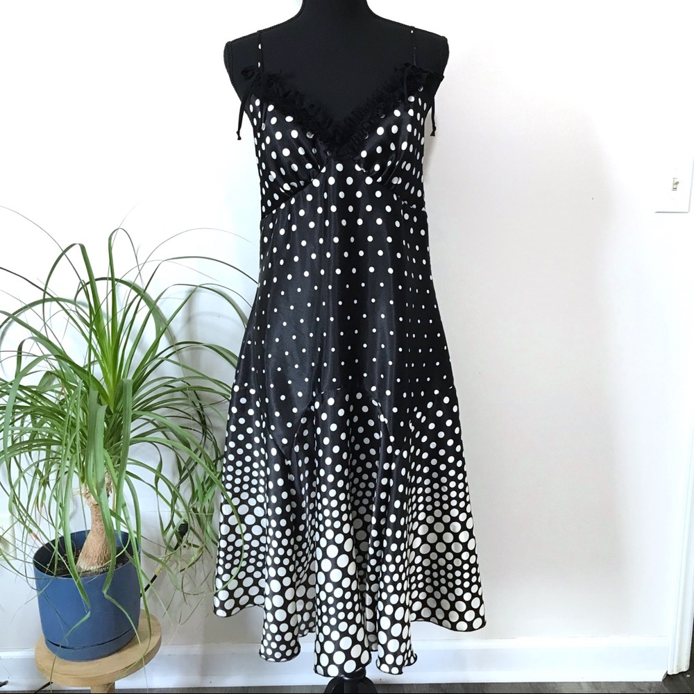 Speechless polka dot slip dress